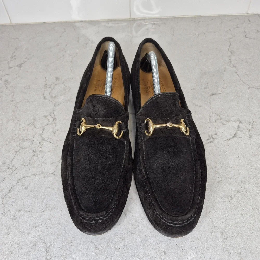 Church's Black Suede Horsebit Loafers Men's UK 12 / US 13 England‎ Gucci Style